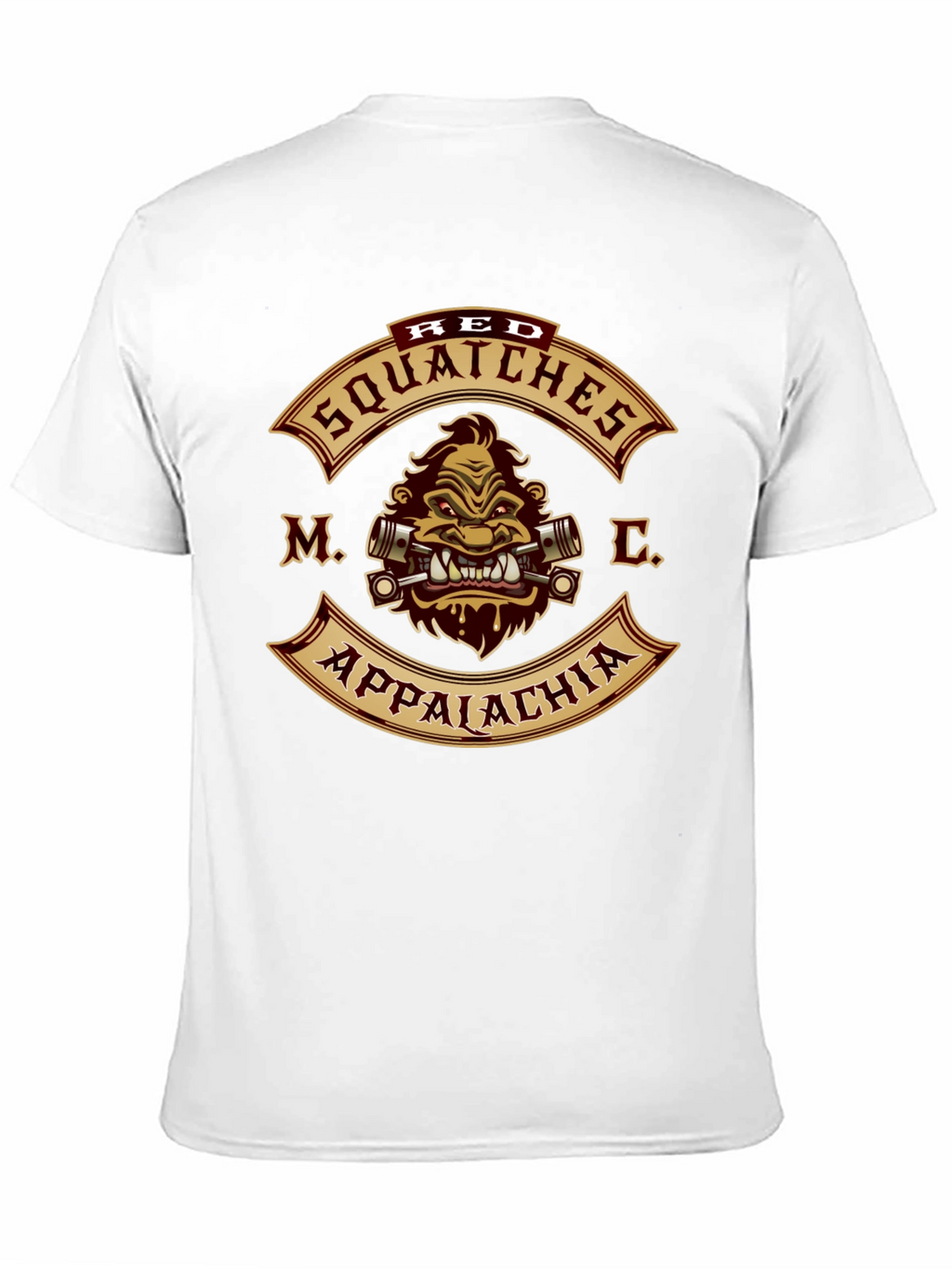 Red Squatches MC Appalachia Black T-Shirt