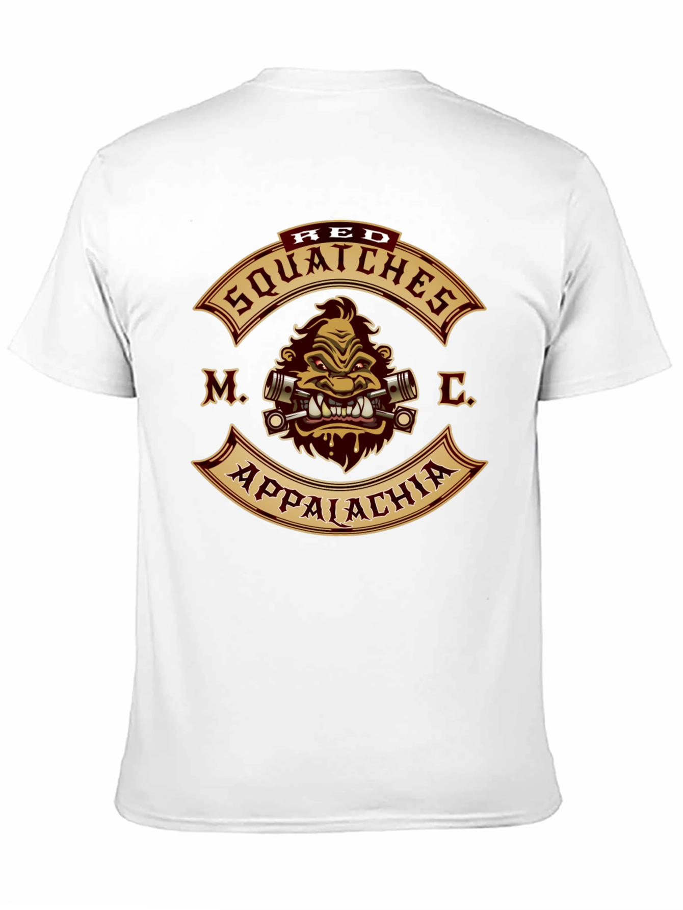 Red Squatches MC Appalachia Black T-Shirt