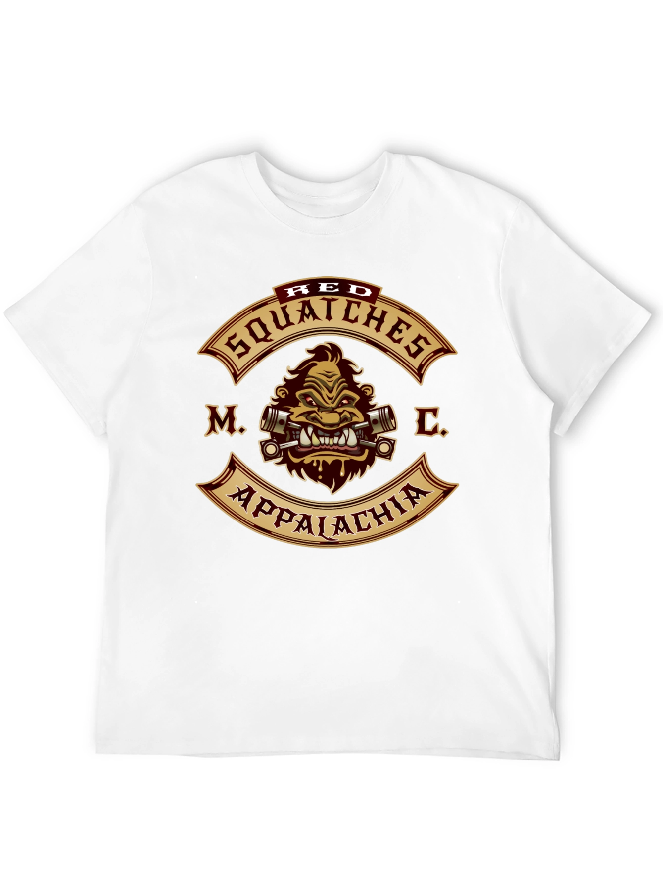 Red Squatches MC Appalachia Black T-Shirt