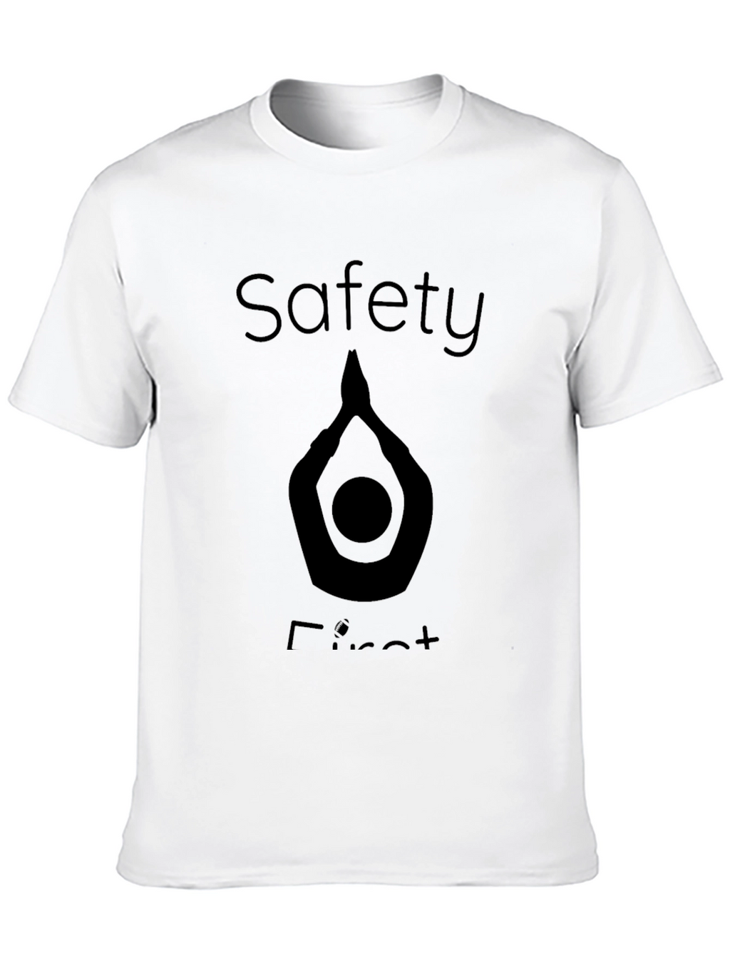 Safety First Graphic T-Shirt - Black