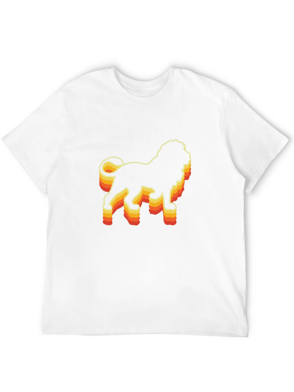 Retro Lion Graphic Tee - Black