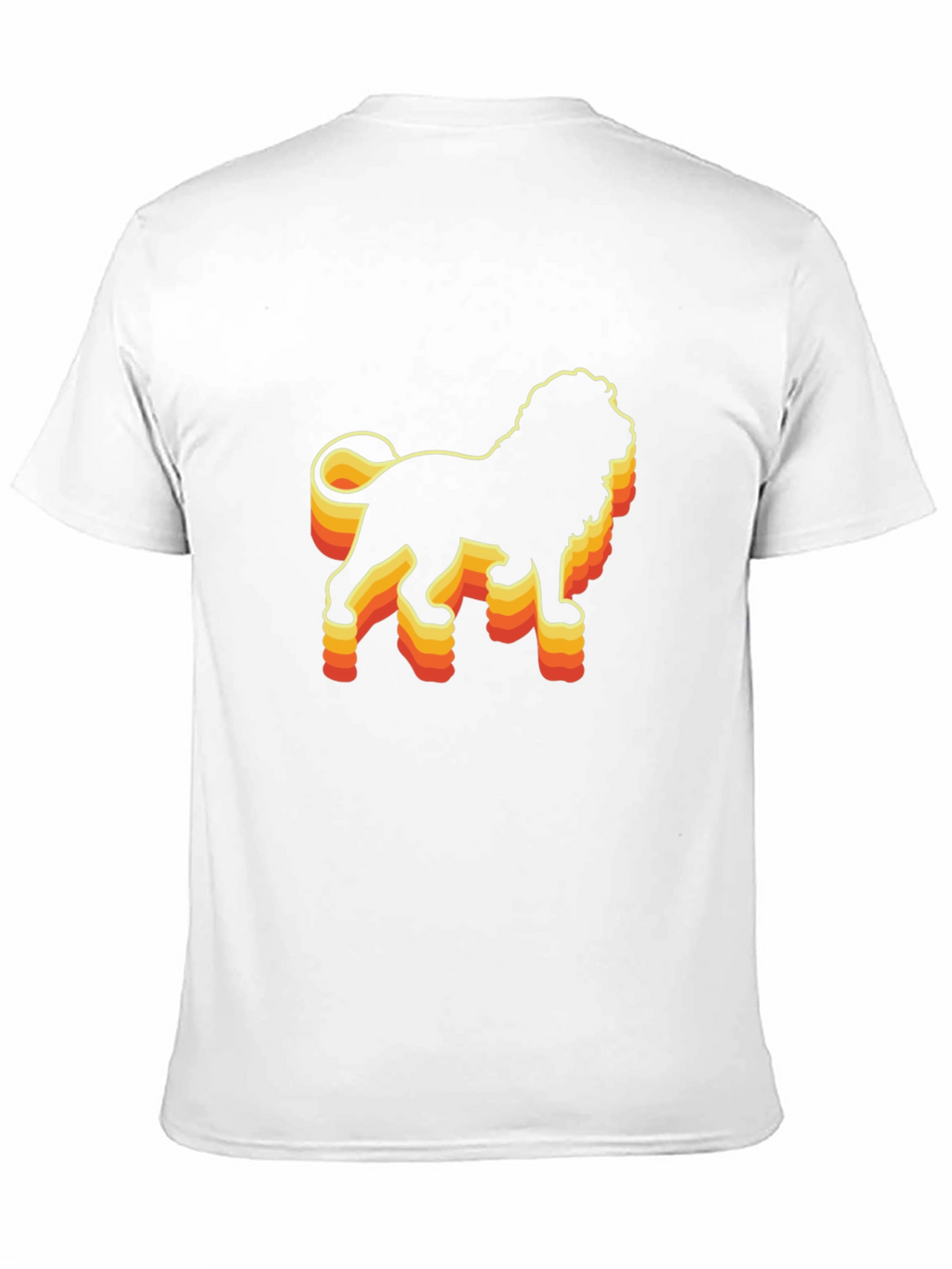 Retro Lion Graphic Tee - Black