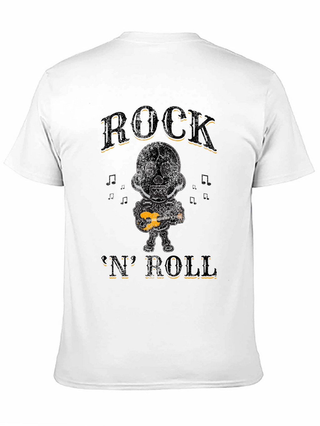 Rock N Roll Skeleton Graphic T-Shirt