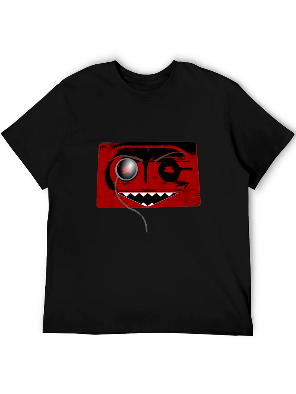 Monocle Monster Graphic Tee - Mens Black T-Shirt
