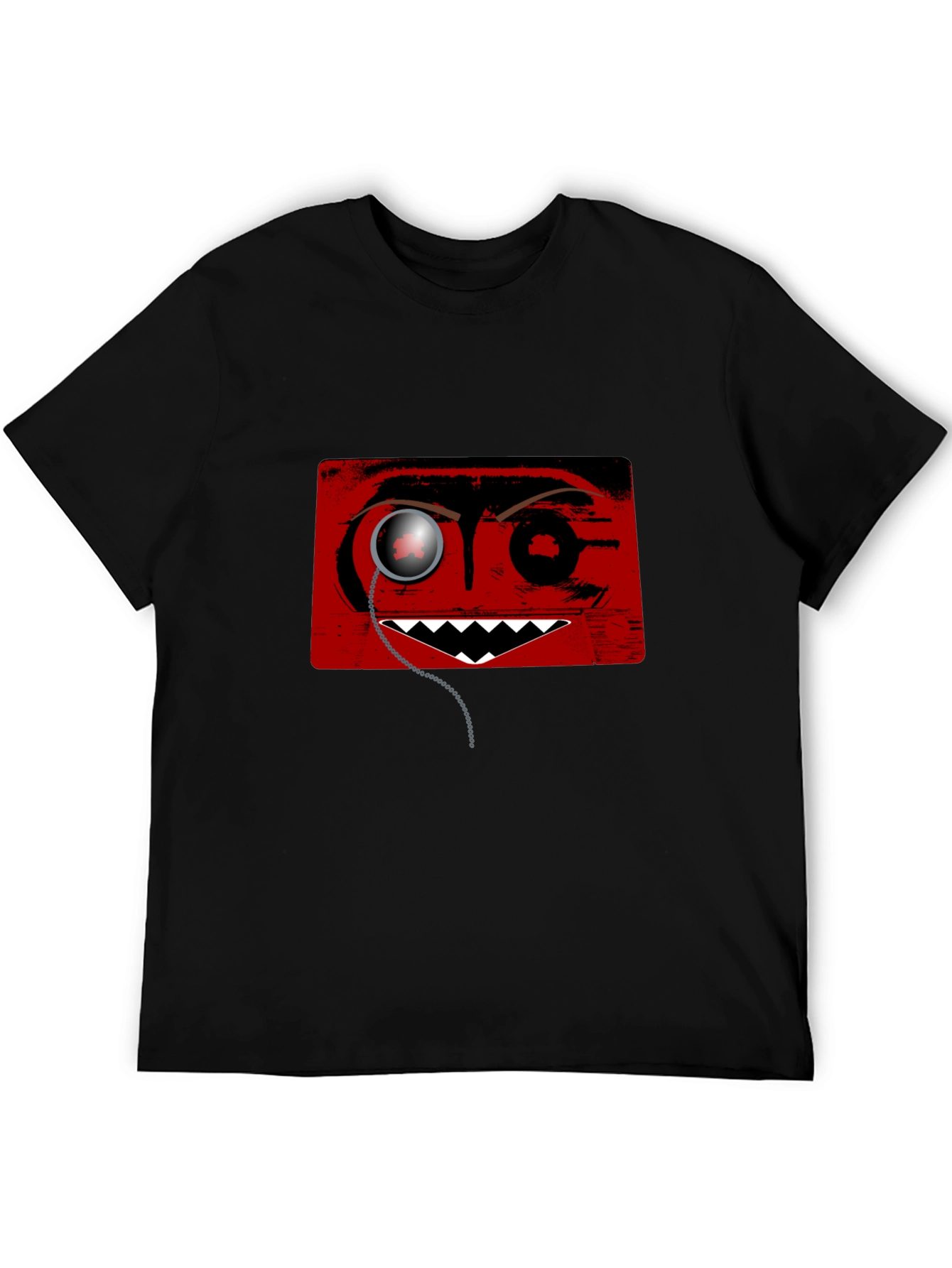 Monocle Monster Graphic Tee - Mens Black T-Shirt