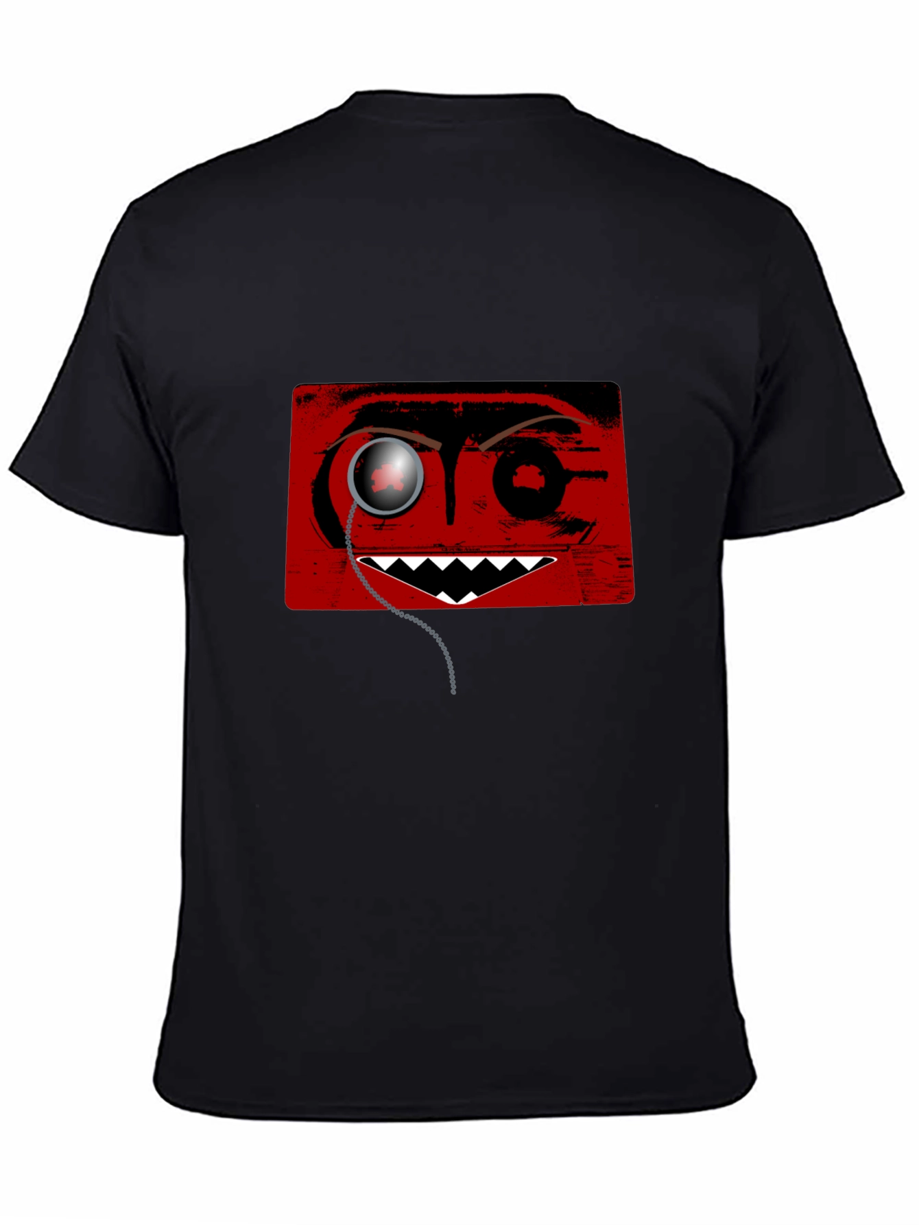 Monocle Monster Graphic Tee - Mens Black T-Shirt