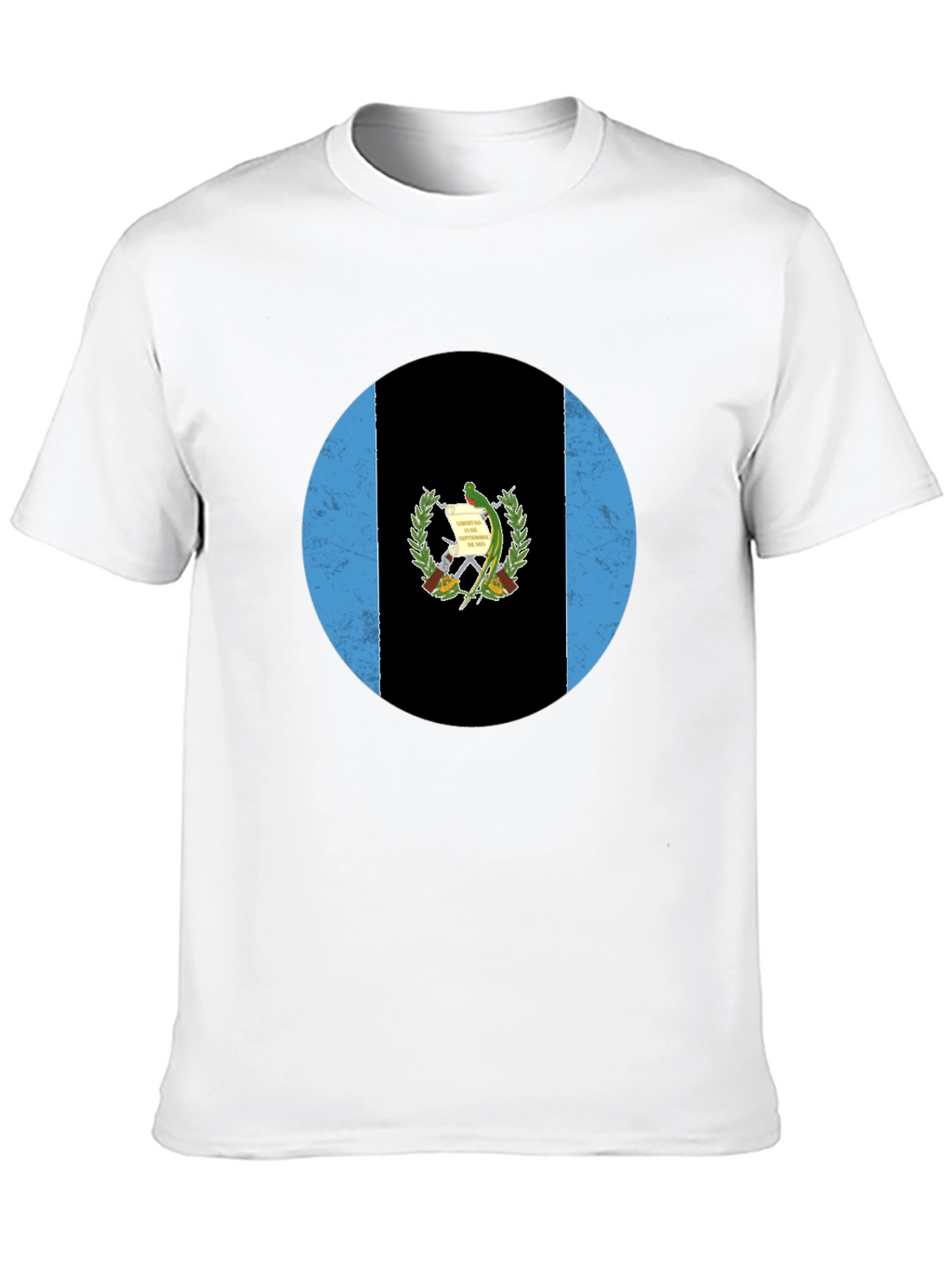 Guatemala Flag T-Shirt - Distressed Circle Graphic Tee