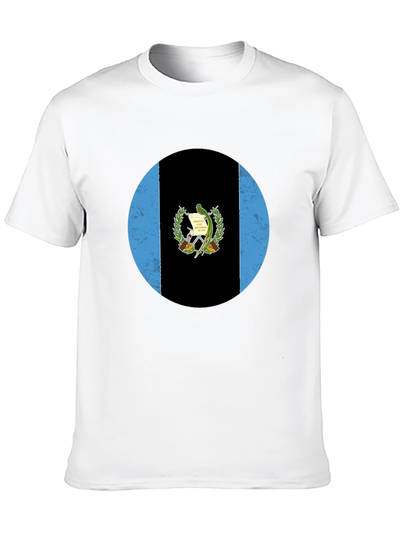 Guatemala Flag T-Shirt - Distressed Circle Graphic Tee