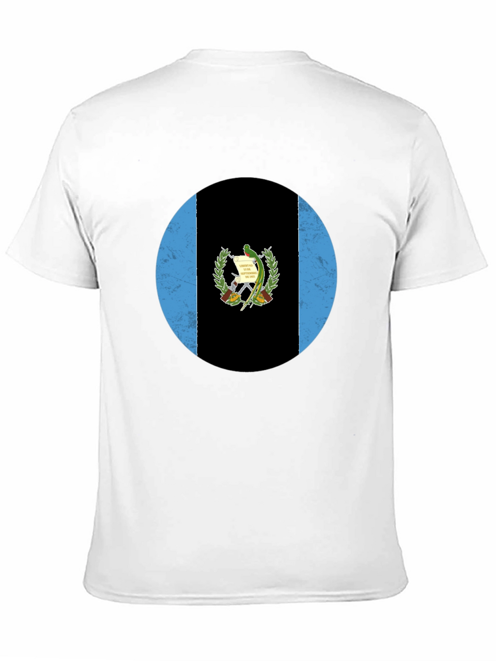 Guatemala Flag T-Shirt - Distressed Circle Graphic Tee