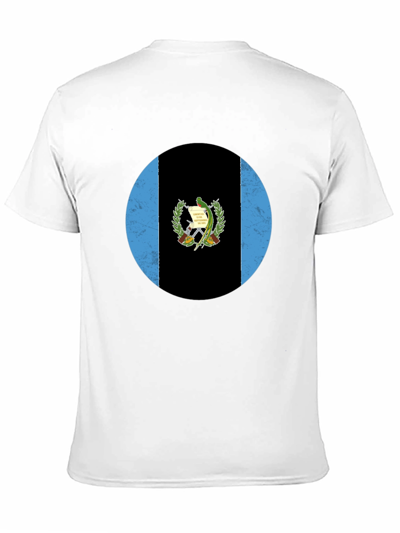 Guatemala Flag T-Shirt - Distressed Circle Graphic Tee