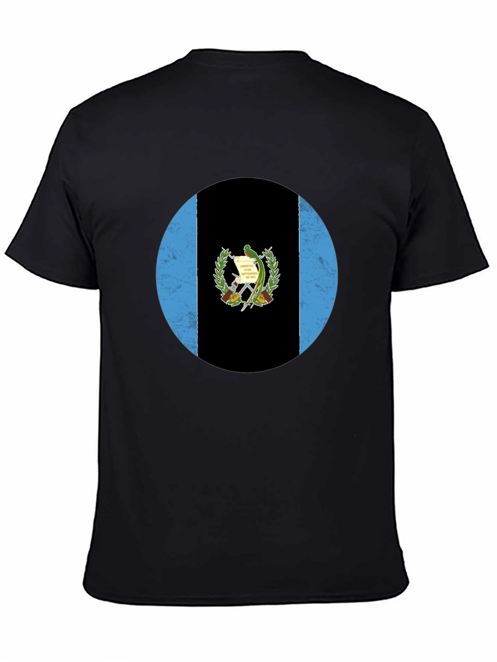 Guatemala Flag T-Shirt - Distressed Circle Graphic Tee