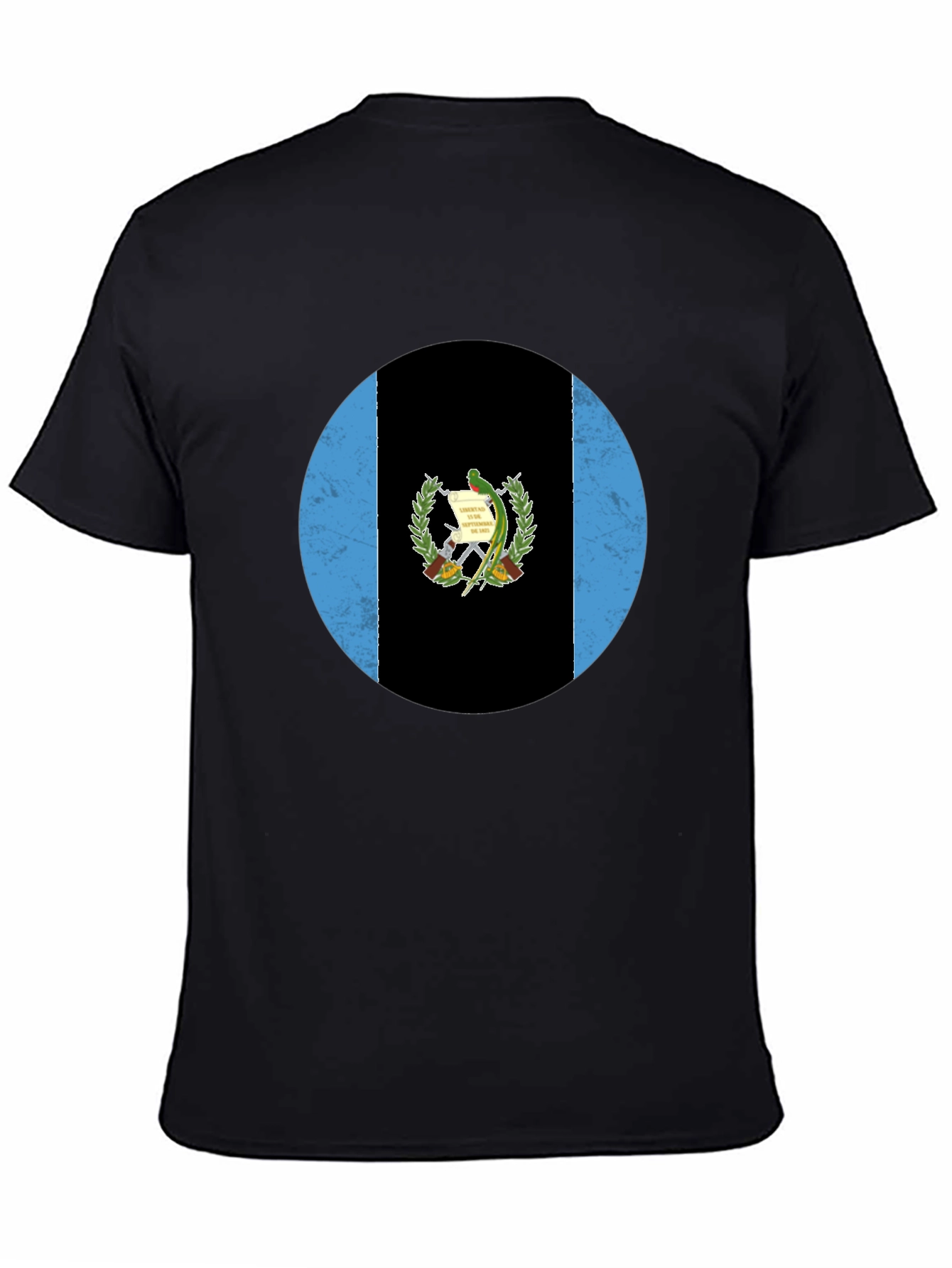 Guatemala Flag T-Shirt - Distressed Circle Graphic Tee