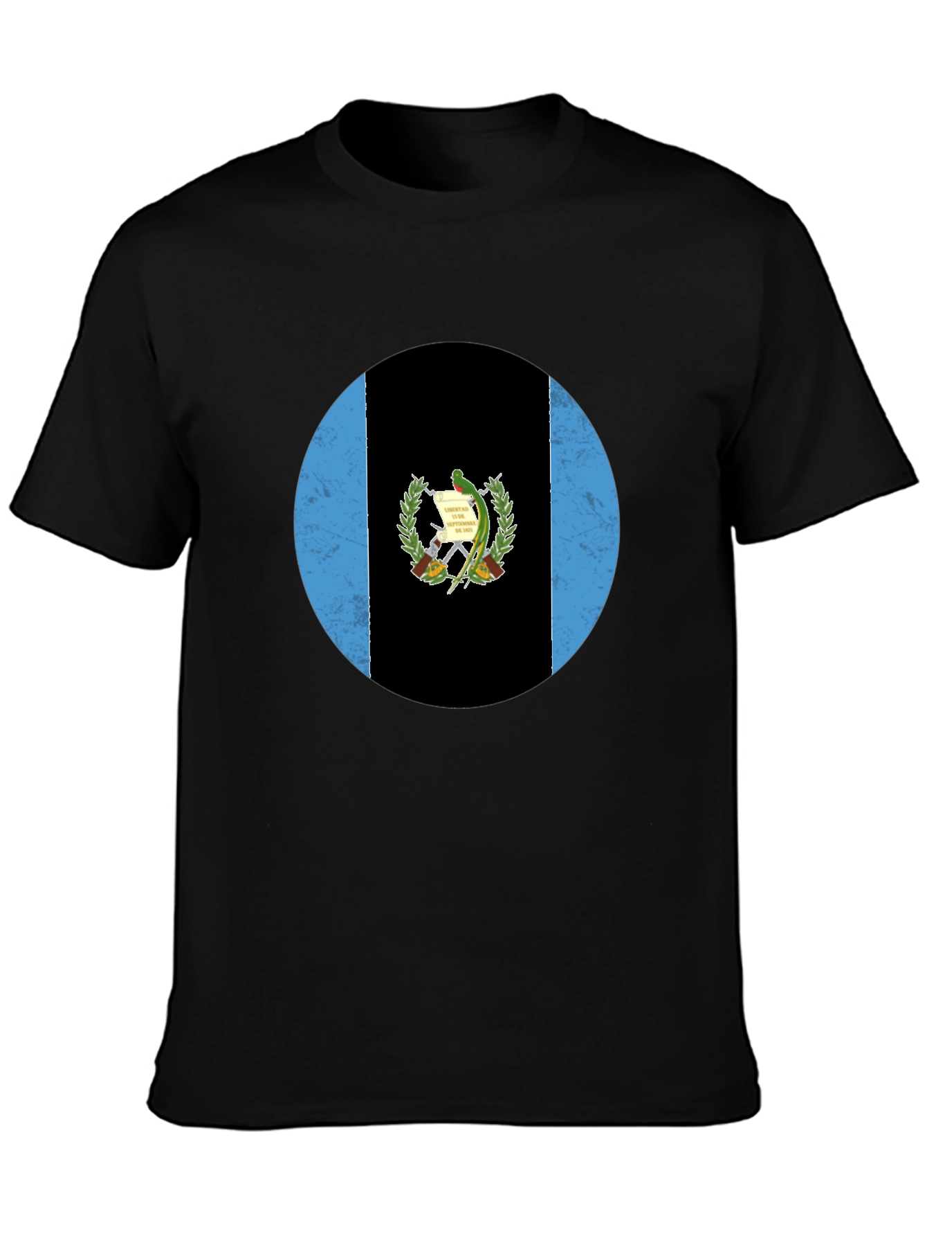 Guatemala Flag T-Shirt - Distressed Circle Graphic Tee