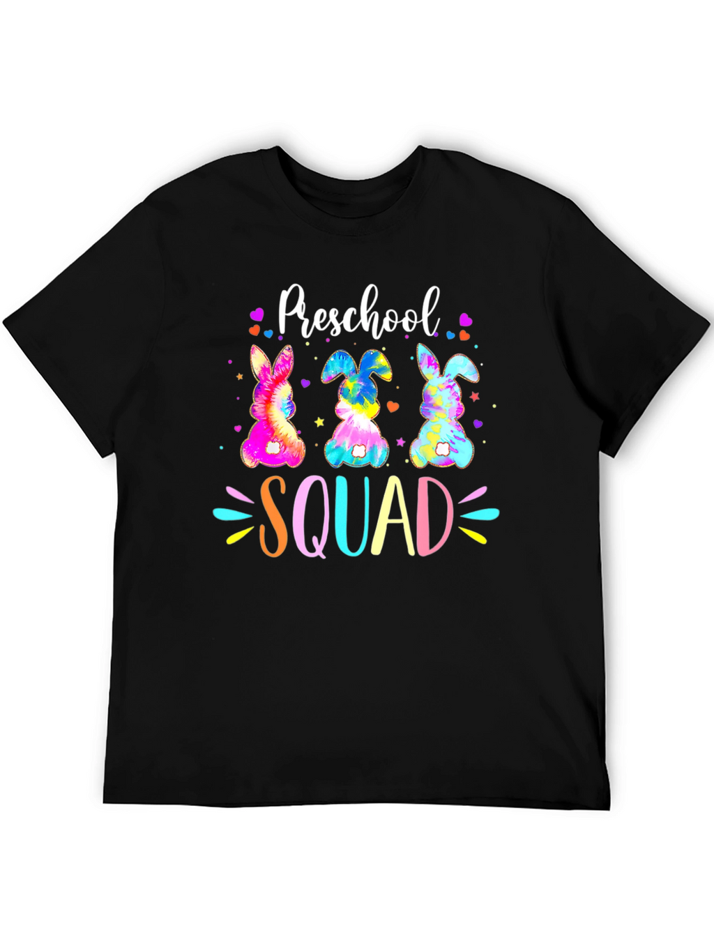 Preschool Squad Easter Bunny Tie-Dye T-Shirt