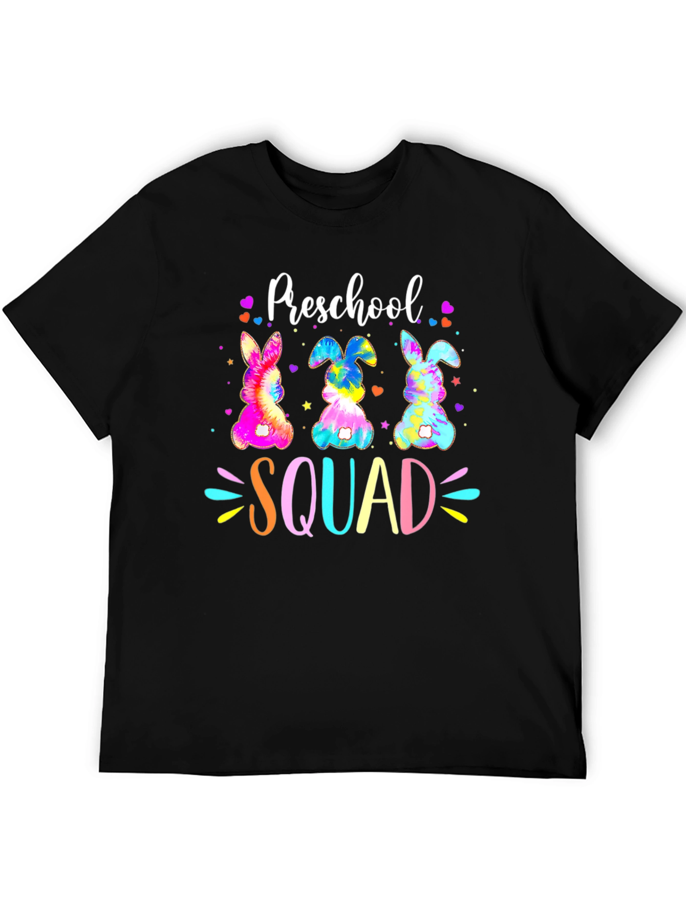 Preschool Squad Easter Bunny Tie-Dye T-Shirt