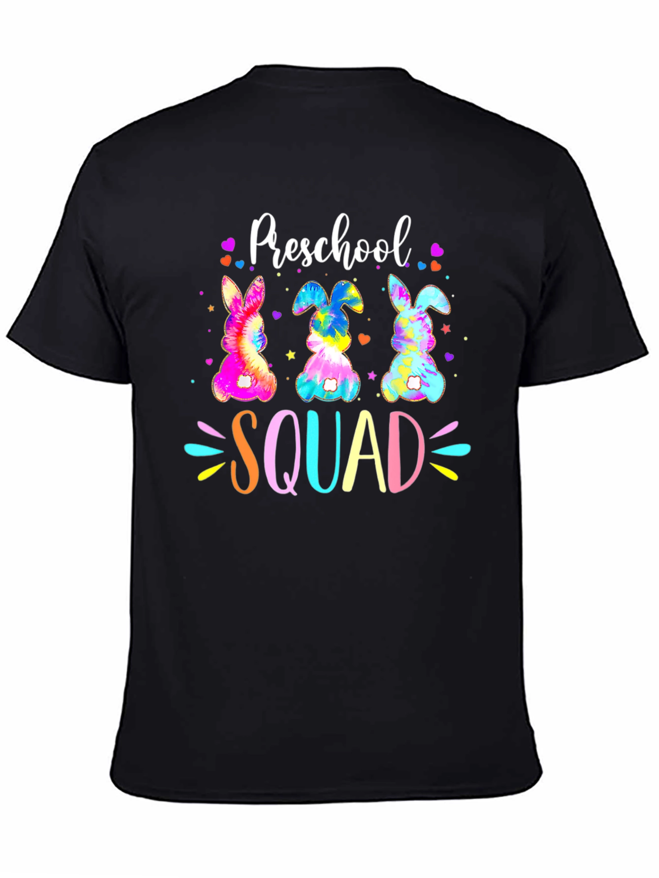 Preschool Squad Easter Bunny Tie-Dye T-Shirt