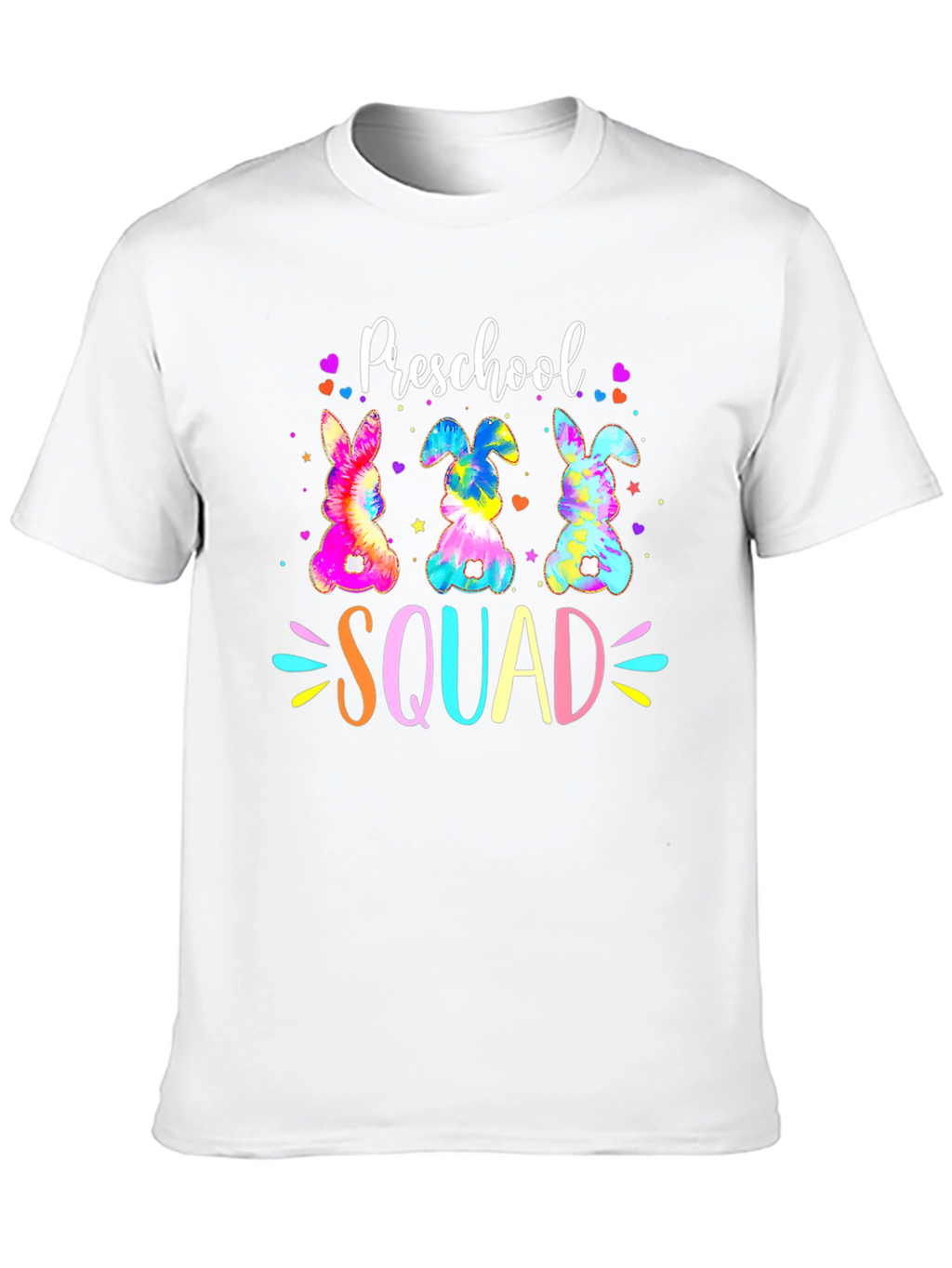Preschool Squad Easter Bunny Tie-Dye T-Shirt