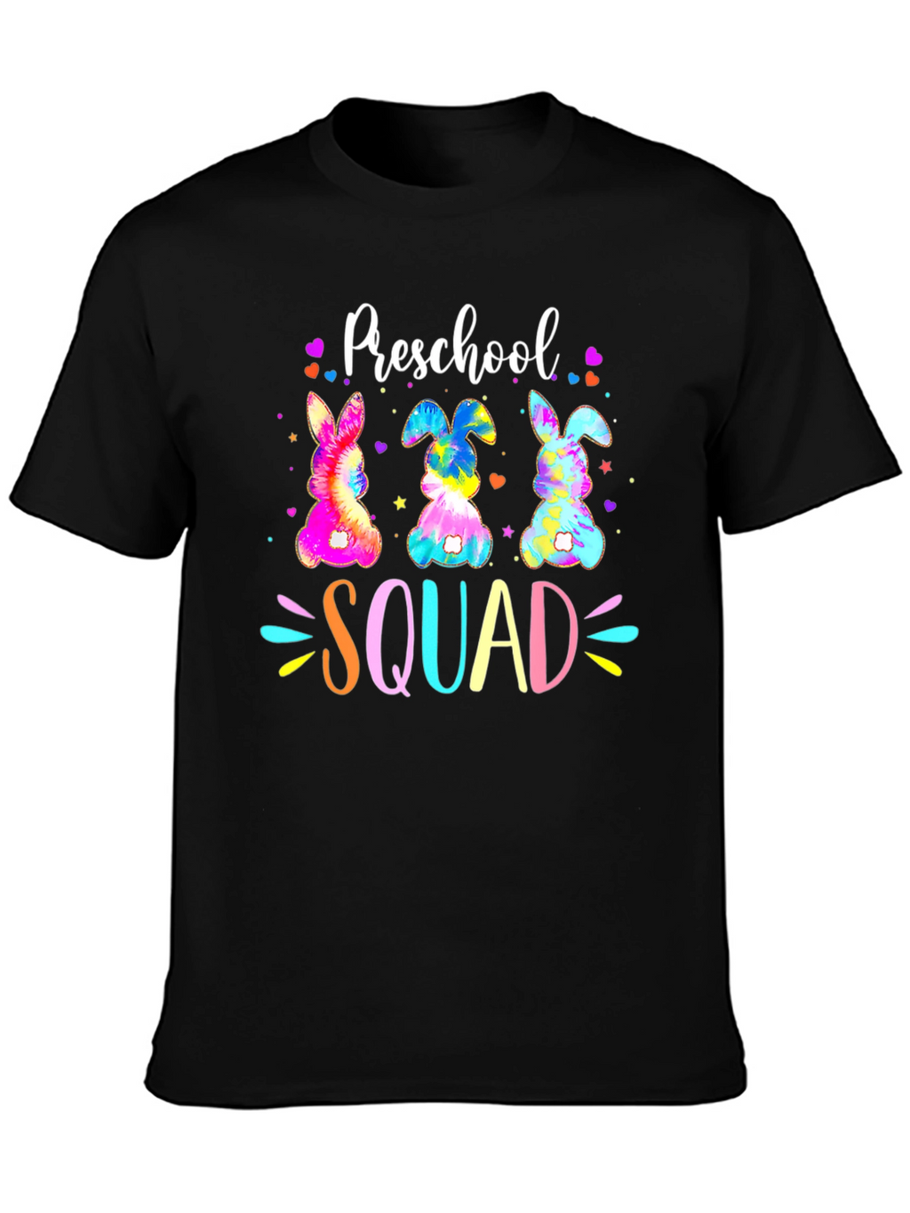 Preschool Squad Easter Bunny Tie-Dye T-Shirt