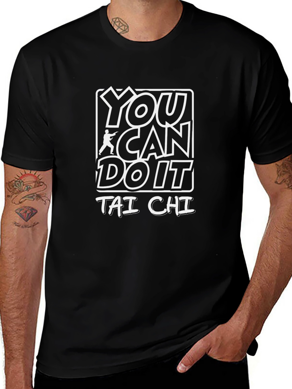 Tai Chi Graphic Tee - You Can Do It!