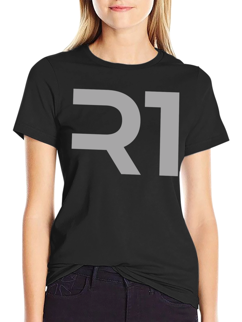 R1 Graphic Tee - Modern Black T-Shirt