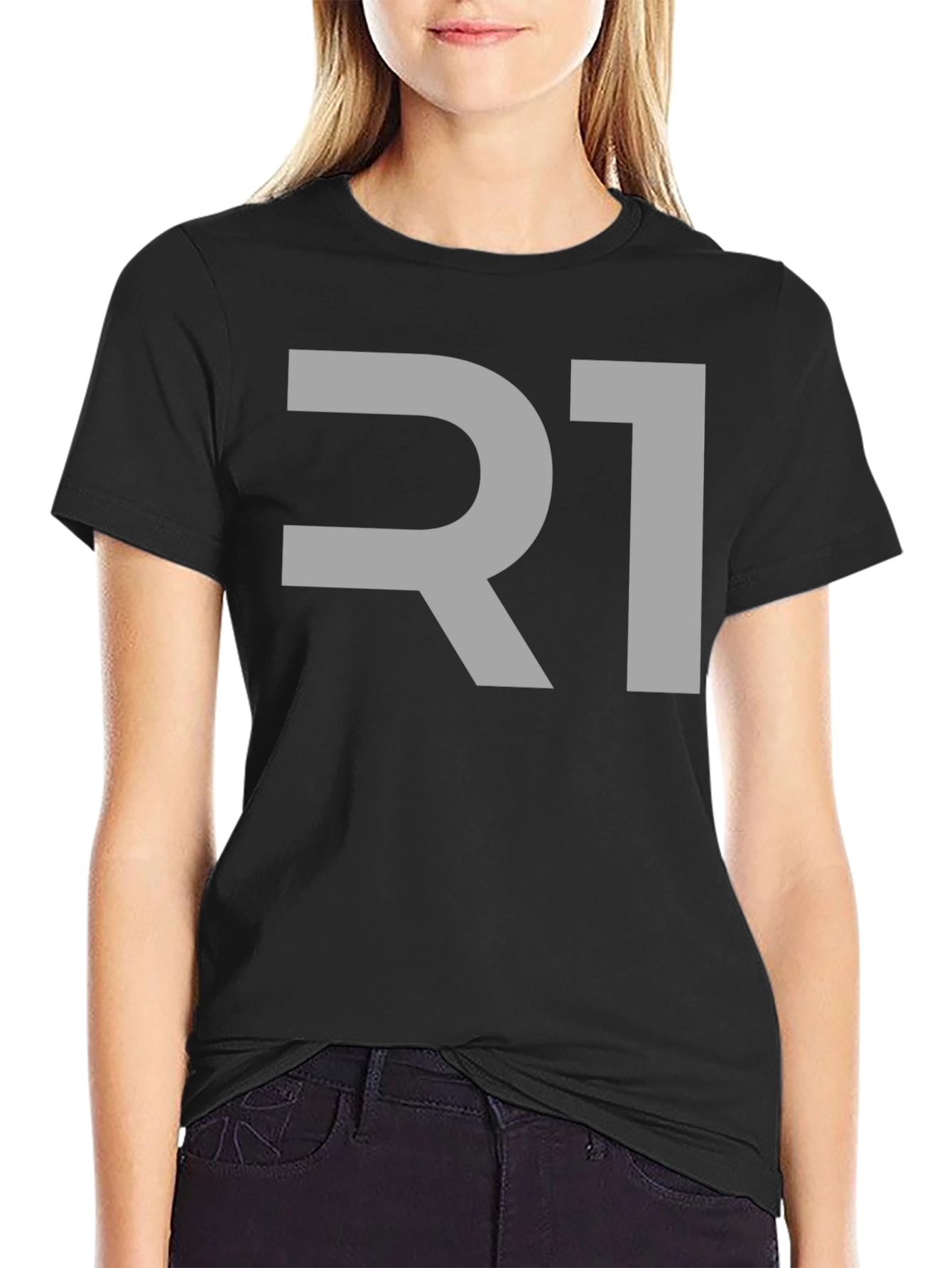 R1 Graphic Tee - Modern Black T-Shirt