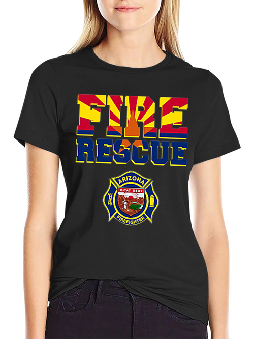Arizona Fire Rescue T-Shirt - Firefighter Design