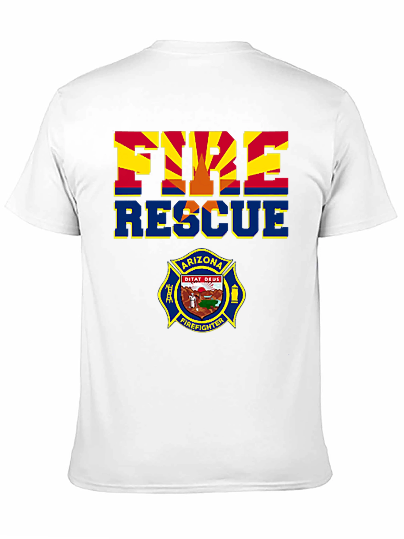 Arizona Fire Rescue T-Shirt - Firefighter Design