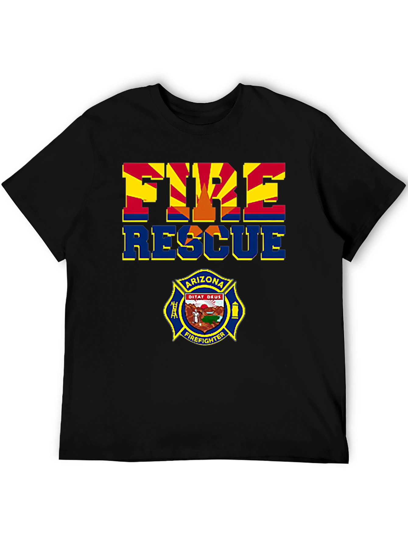 Arizona Fire Rescue T-Shirt - Firefighter Design
