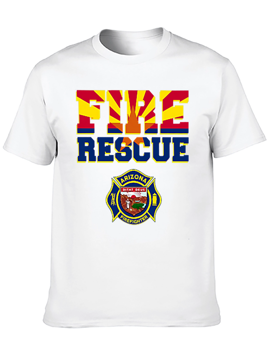 Arizona Fire Rescue T-Shirt - Firefighter Design
