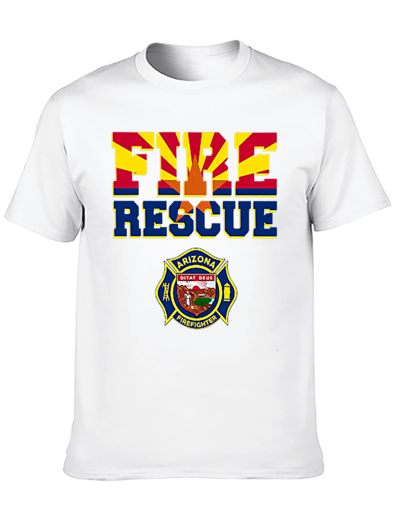 Arizona Fire Rescue T-Shirt - Firefighter Design