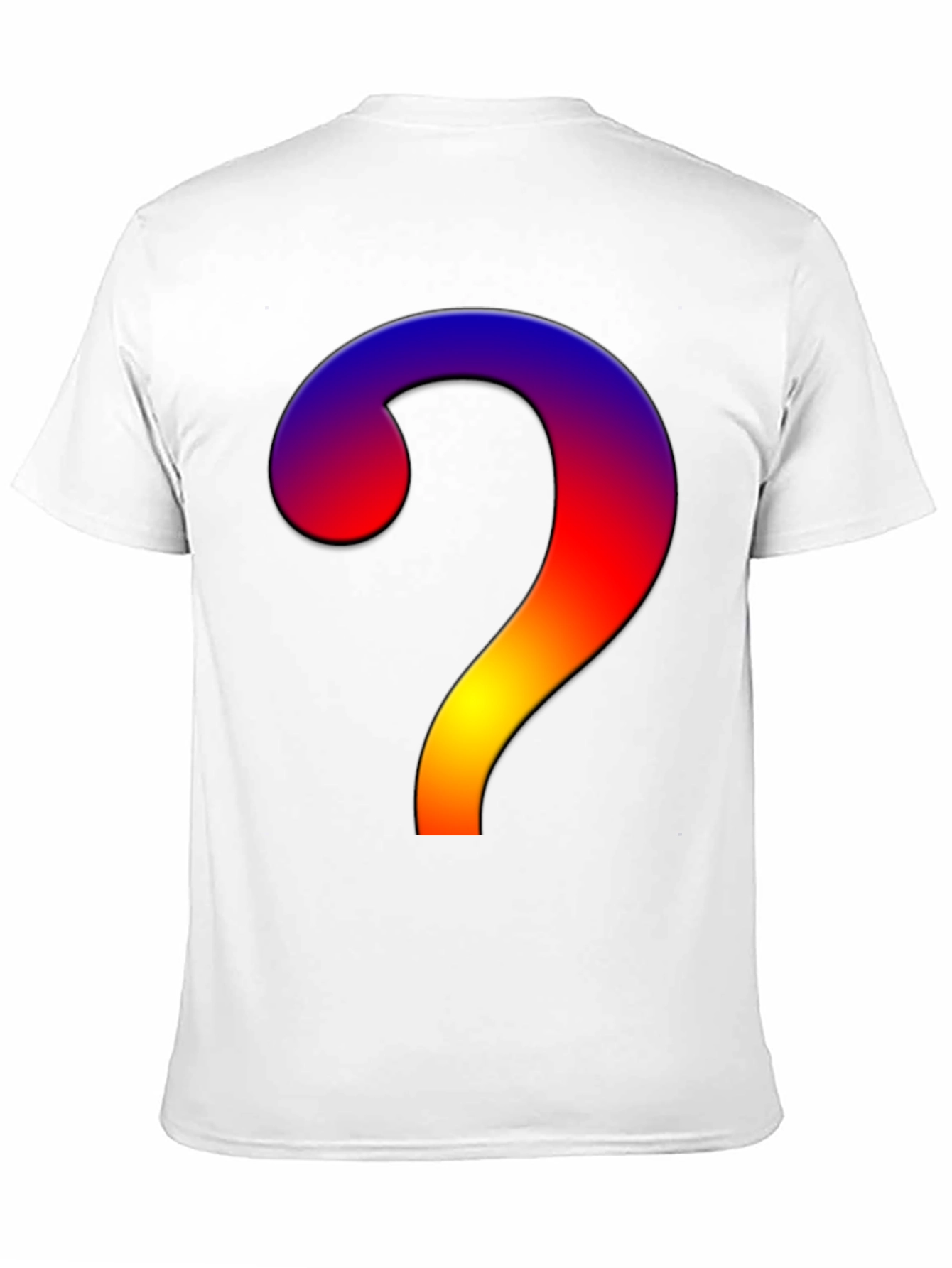 Gradient Question Mark T-Shirt - Stylish & Unique!