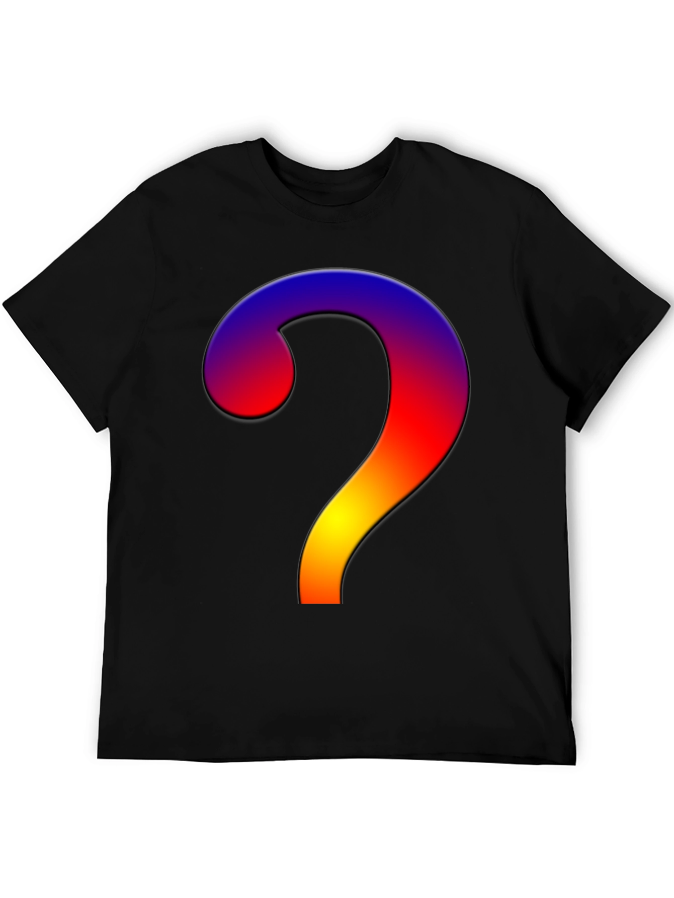 Gradient Question Mark T-Shirt - Stylish & Unique!