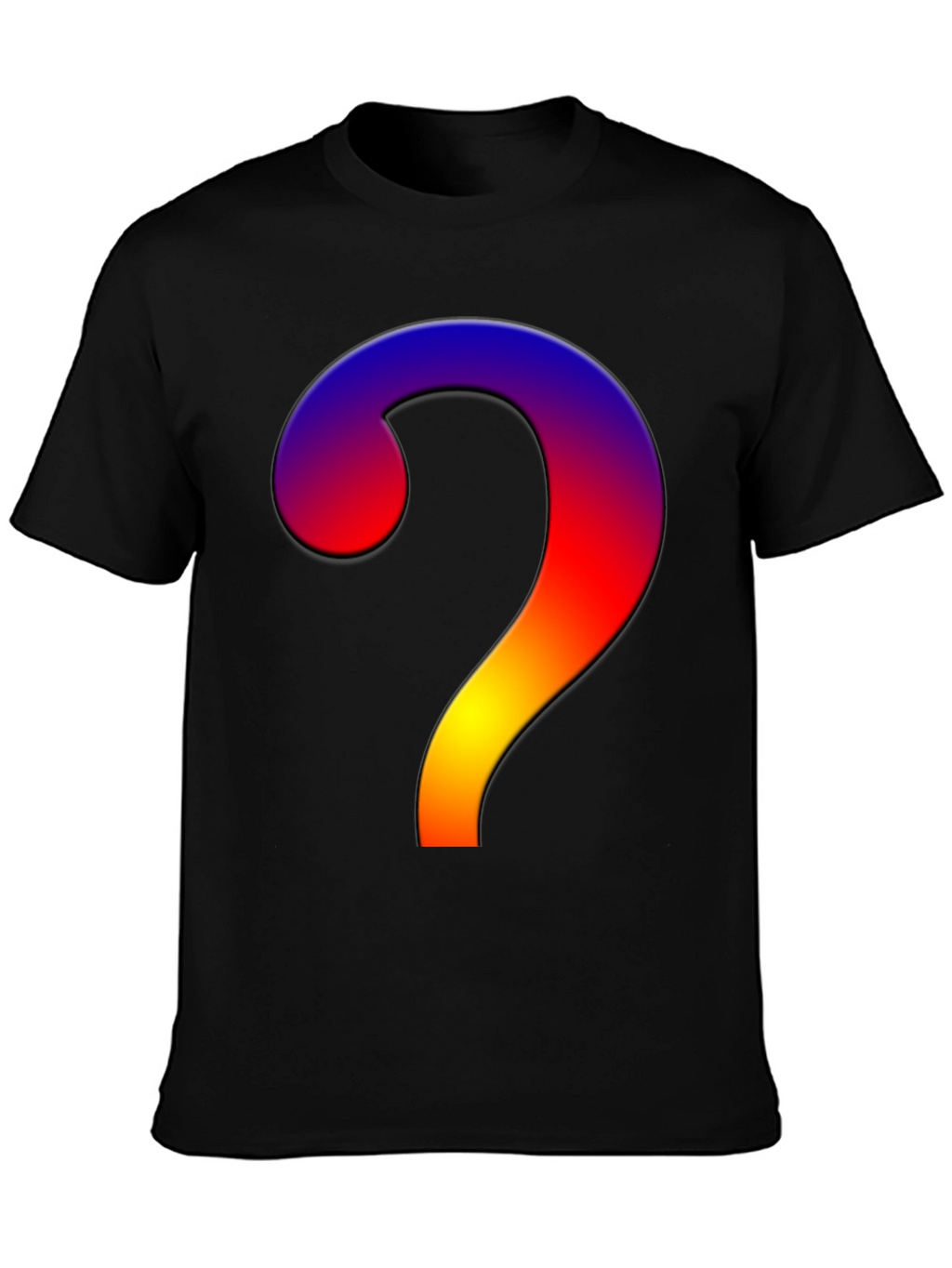 Gradient Question Mark T-Shirt - Stylish & Unique!