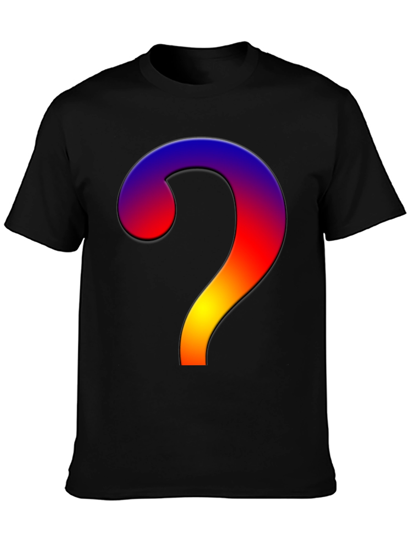 Gradient Question Mark T-Shirt - Stylish & Unique!