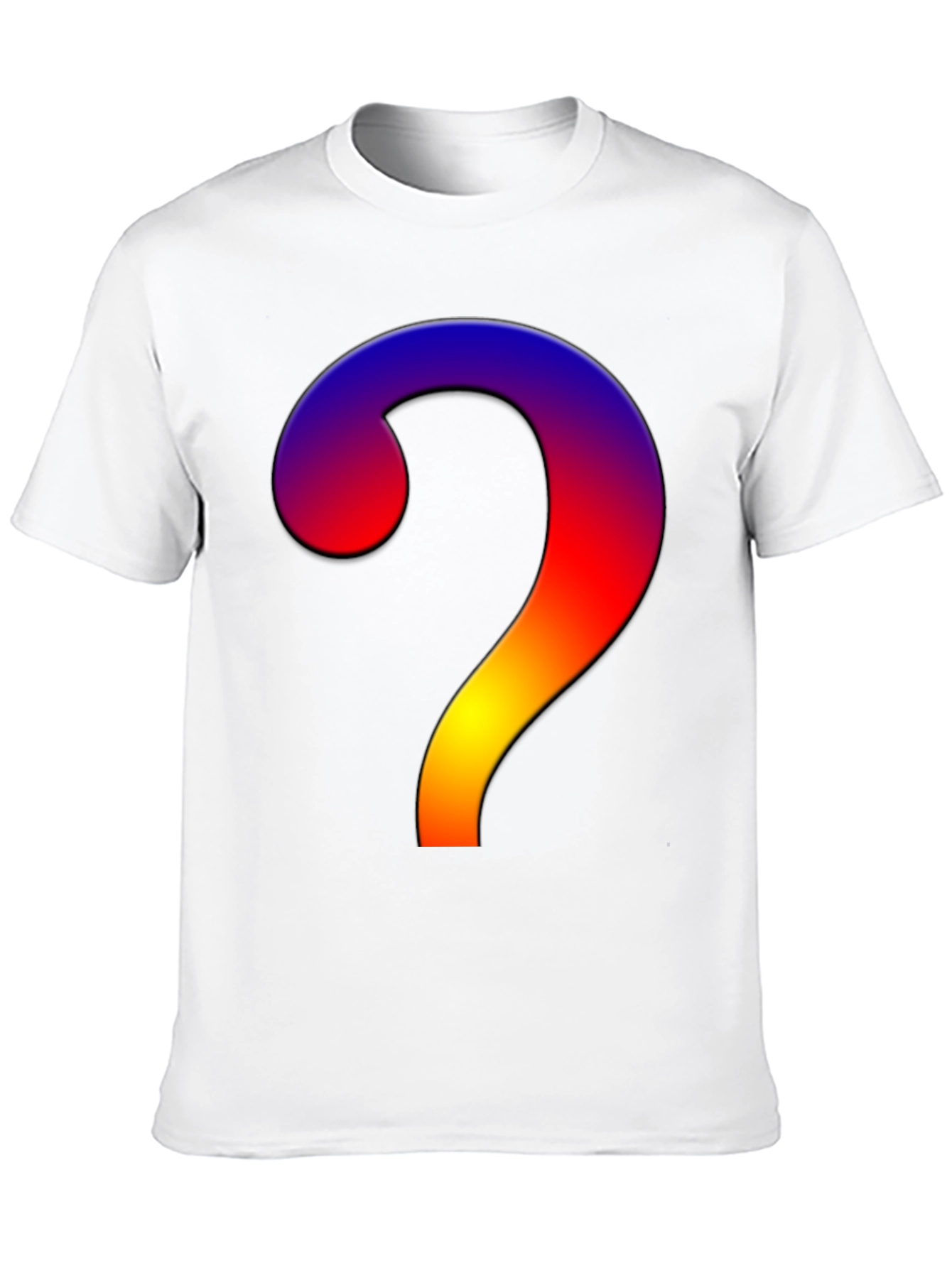 Gradient Question Mark T-Shirt - Stylish & Unique!