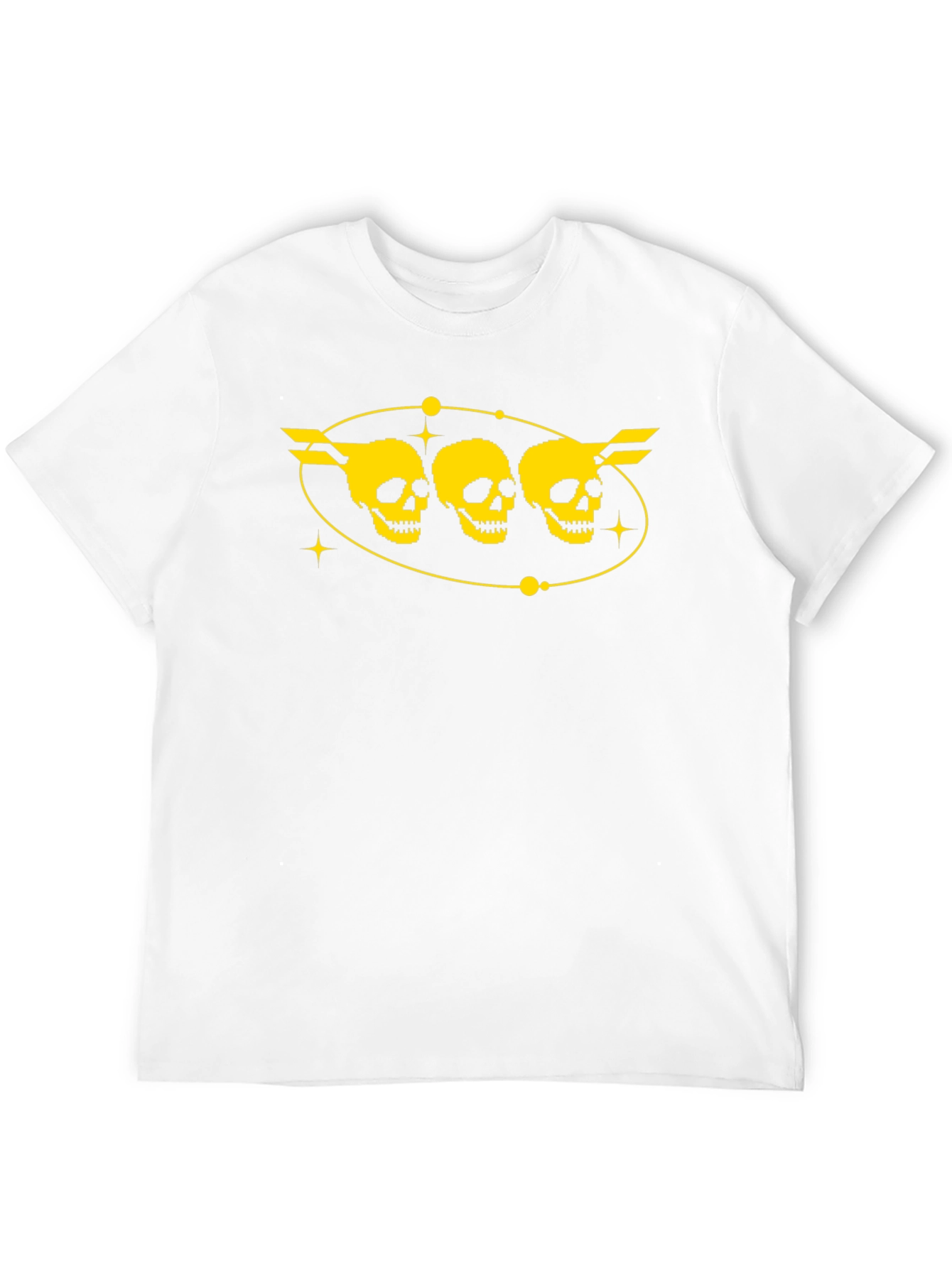 Skull Trio Graphic T-Shirt - Black