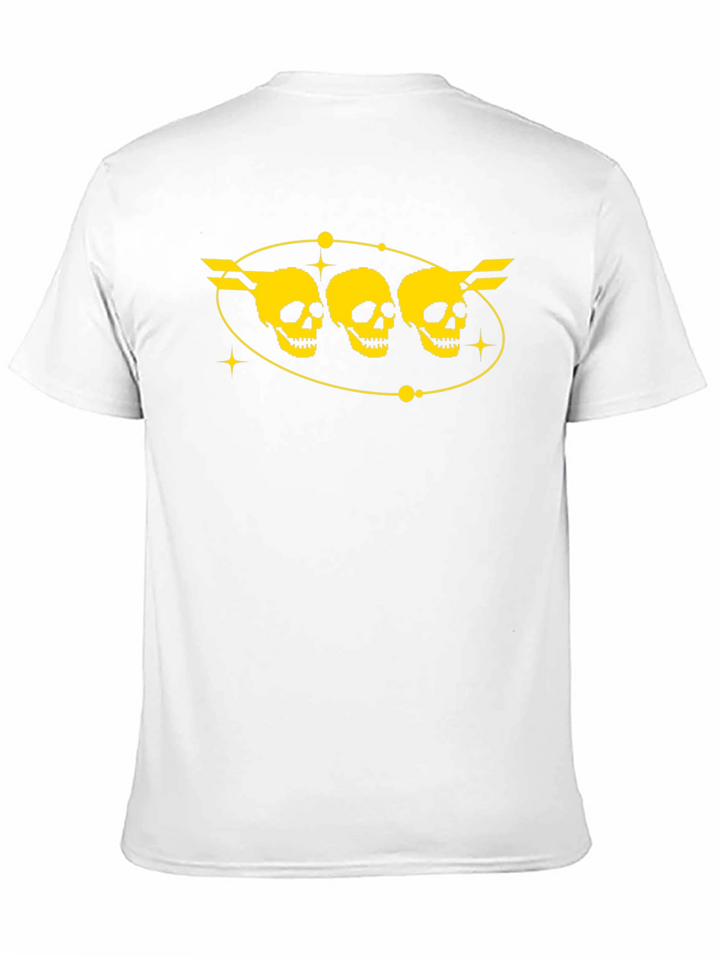 Skull Trio Graphic T-Shirt - Black