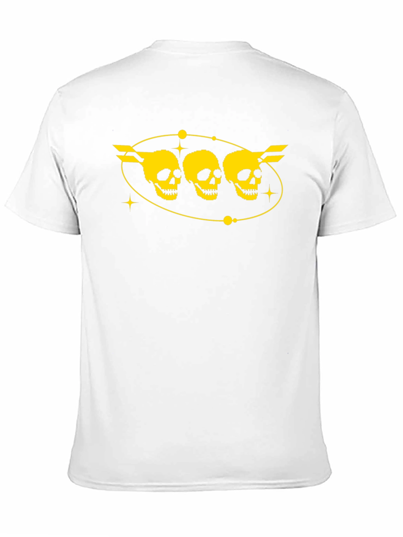 Skull Trio Graphic T-Shirt - Black