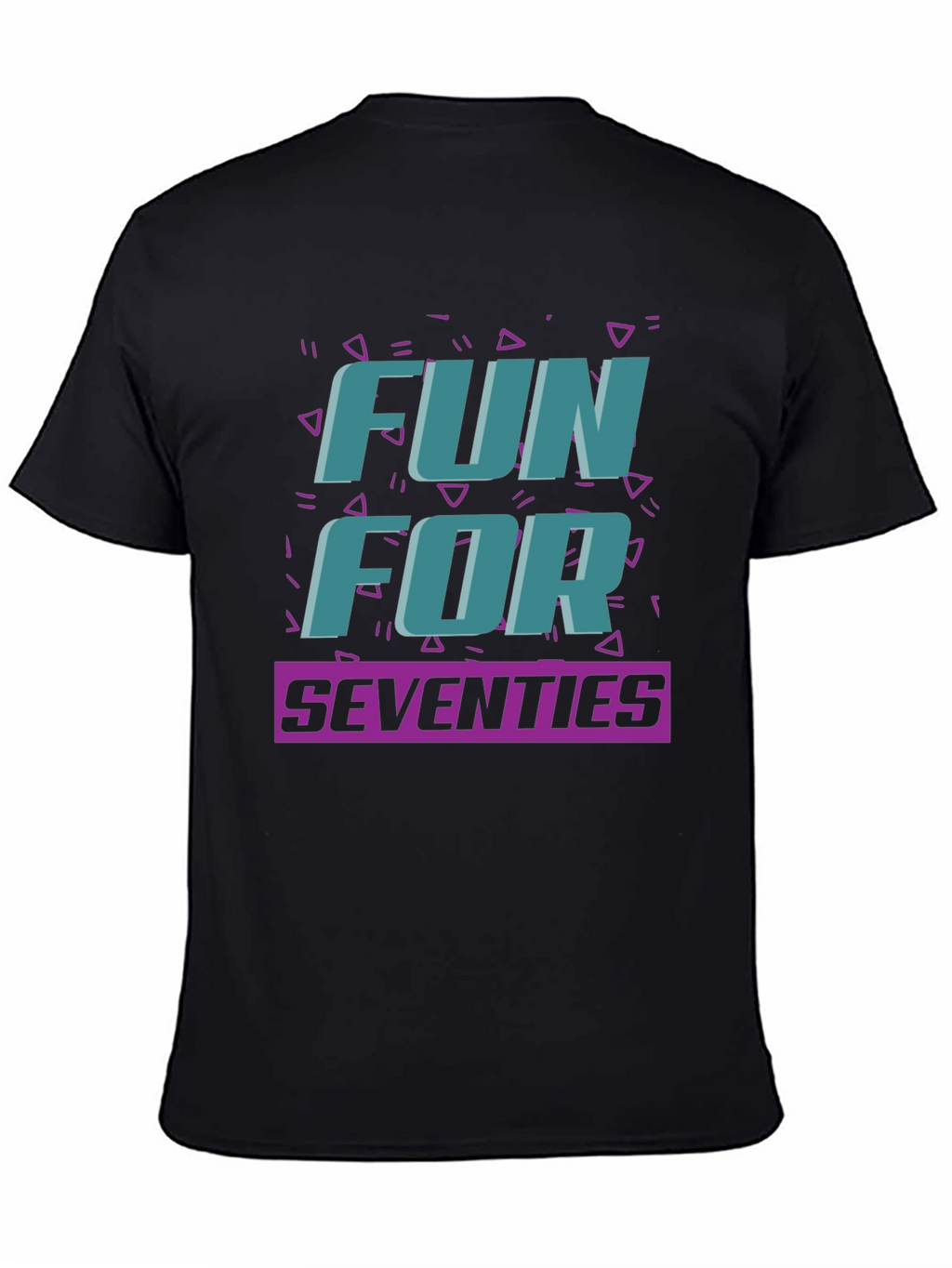 Fun For Seventies Black T-Shirt