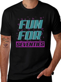 Fun For Seventies Black T-Shirt