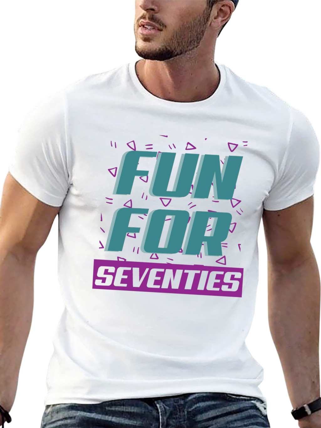Fun For Seventies Black T-Shirt