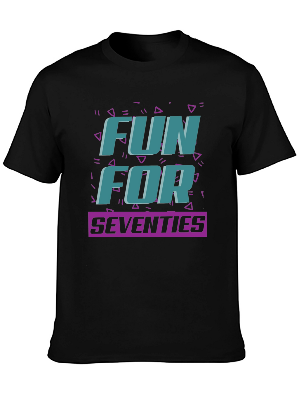 Fun For Seventies Black T-Shirt