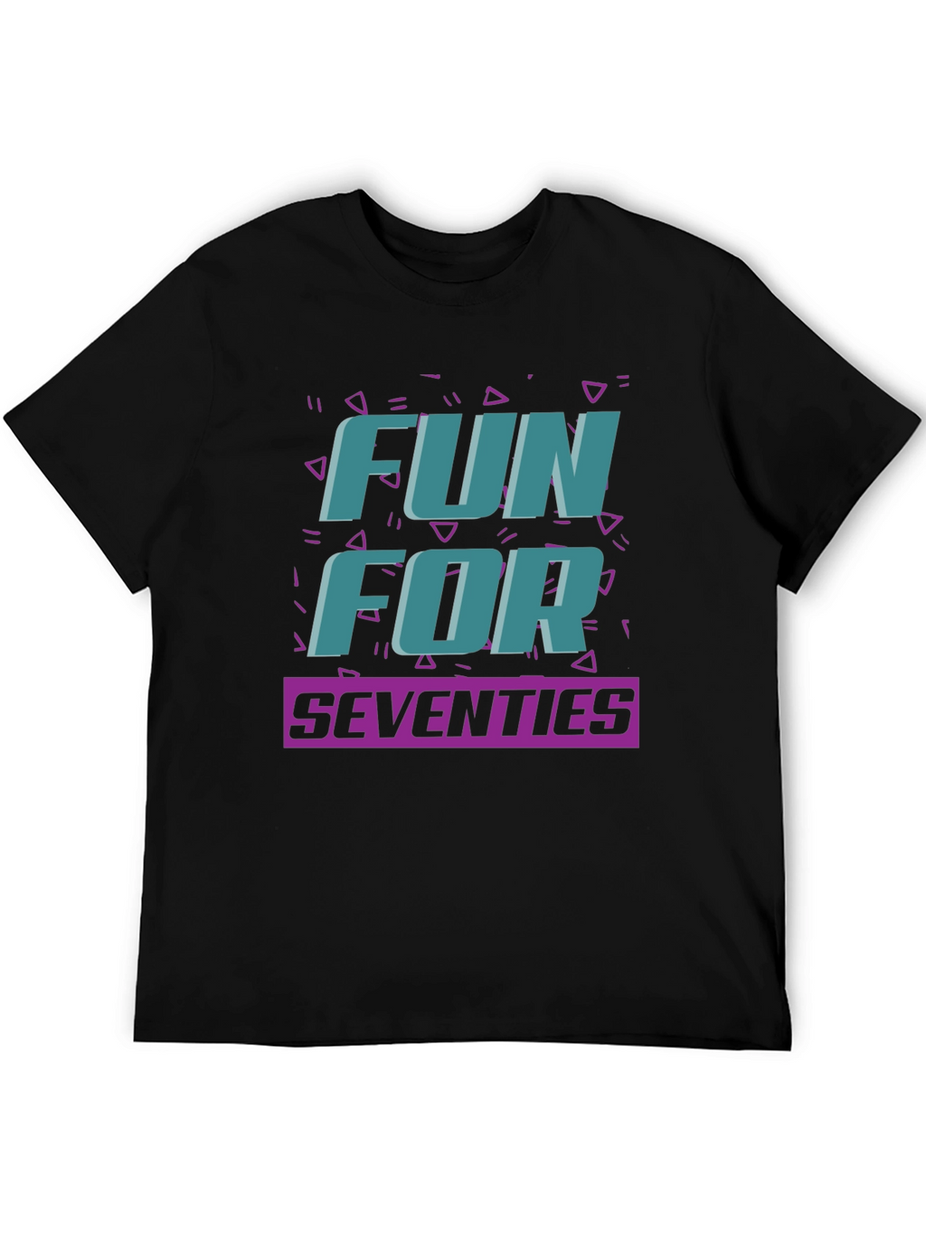 Fun For Seventies Black T-Shirt