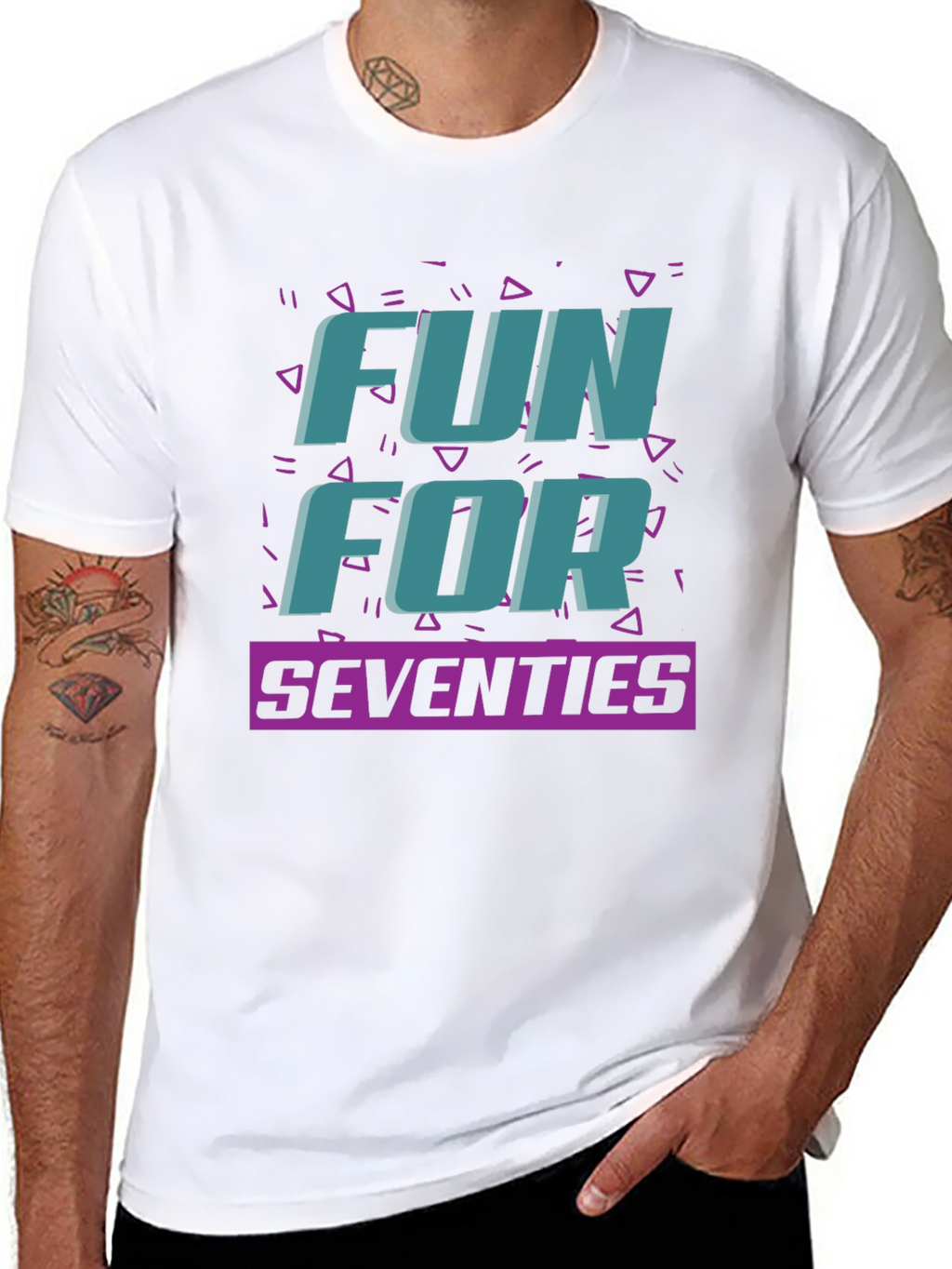 Fun For Seventies Black T-Shirt