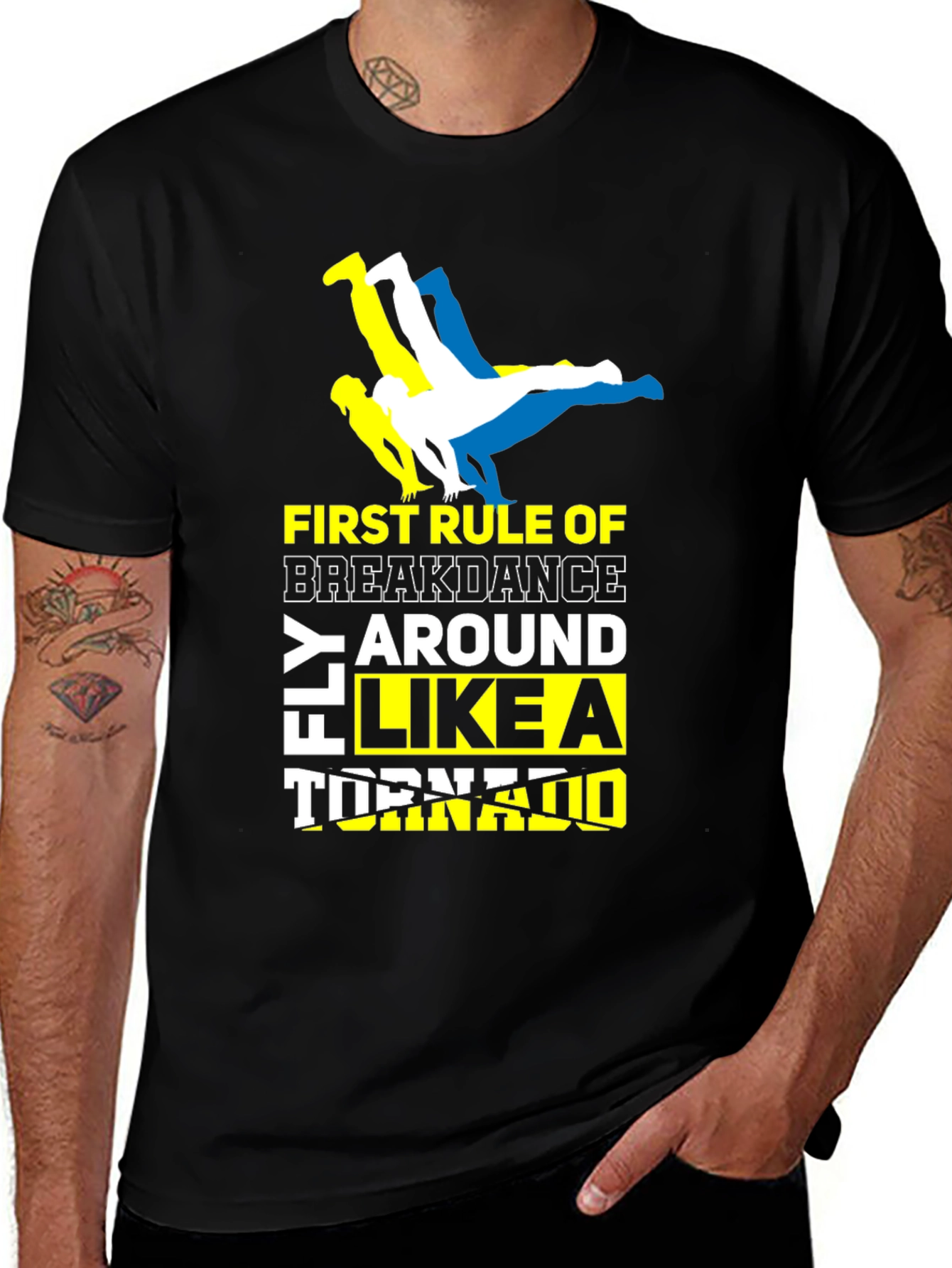 Breakdance Tornado Graphic Tee - Fly Around in Style!