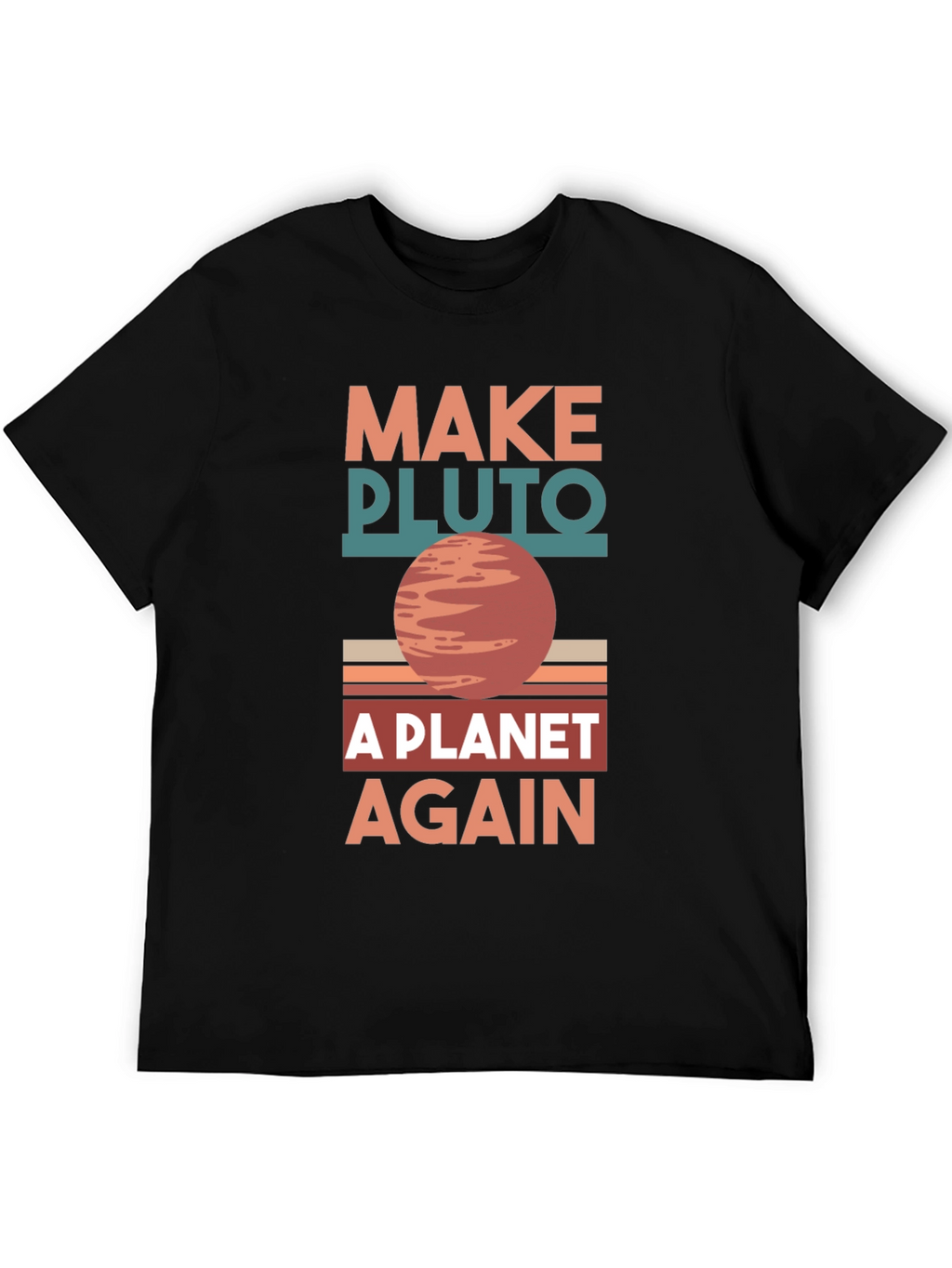 Make Pluto A Planet Again Retro Graphic Tee