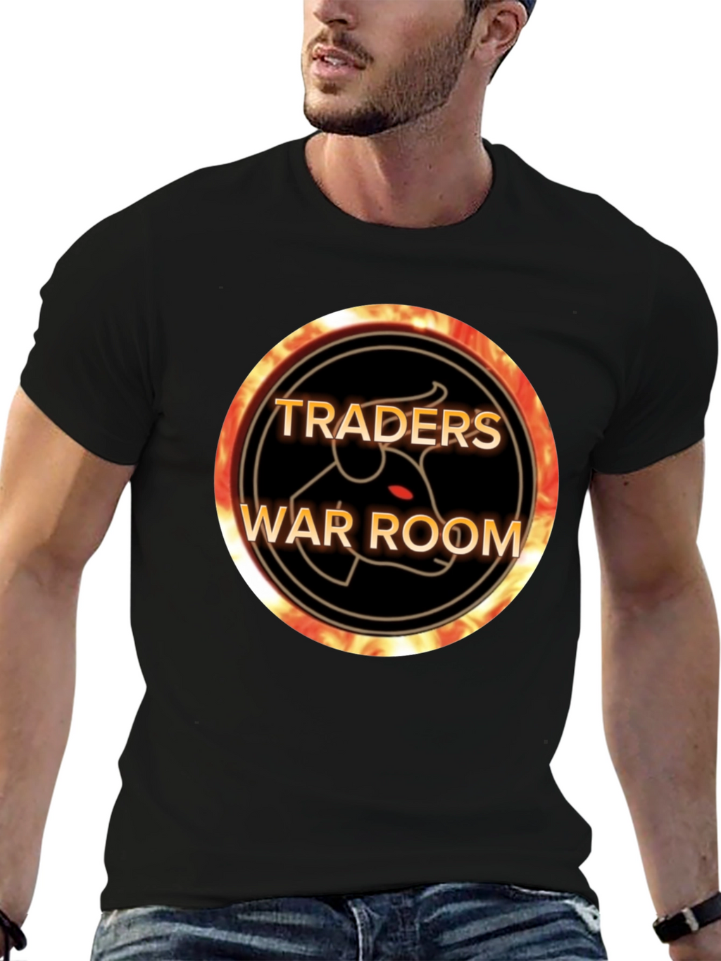 Traders War Room Black Graphic T-Shirt
