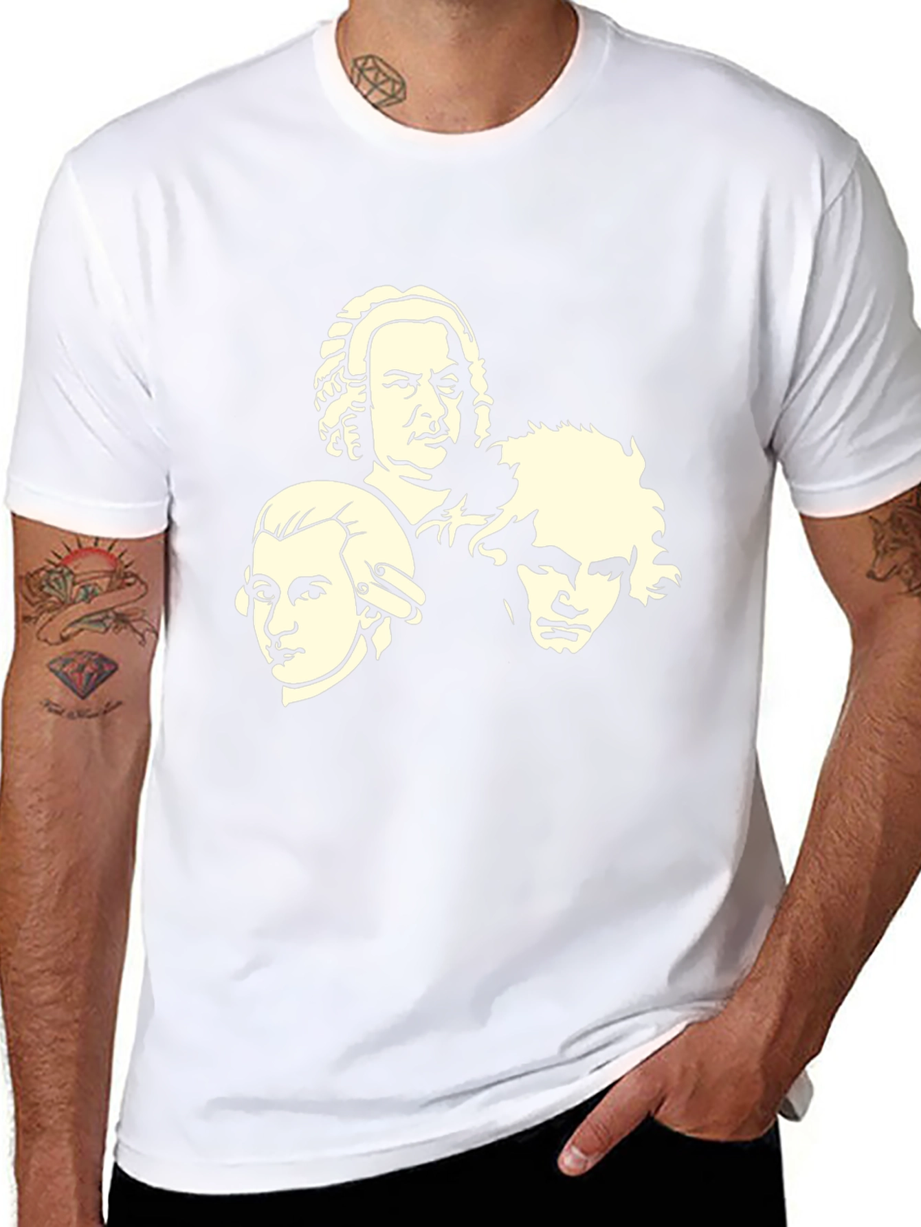 Classical Composers Graphic Tee - Black
