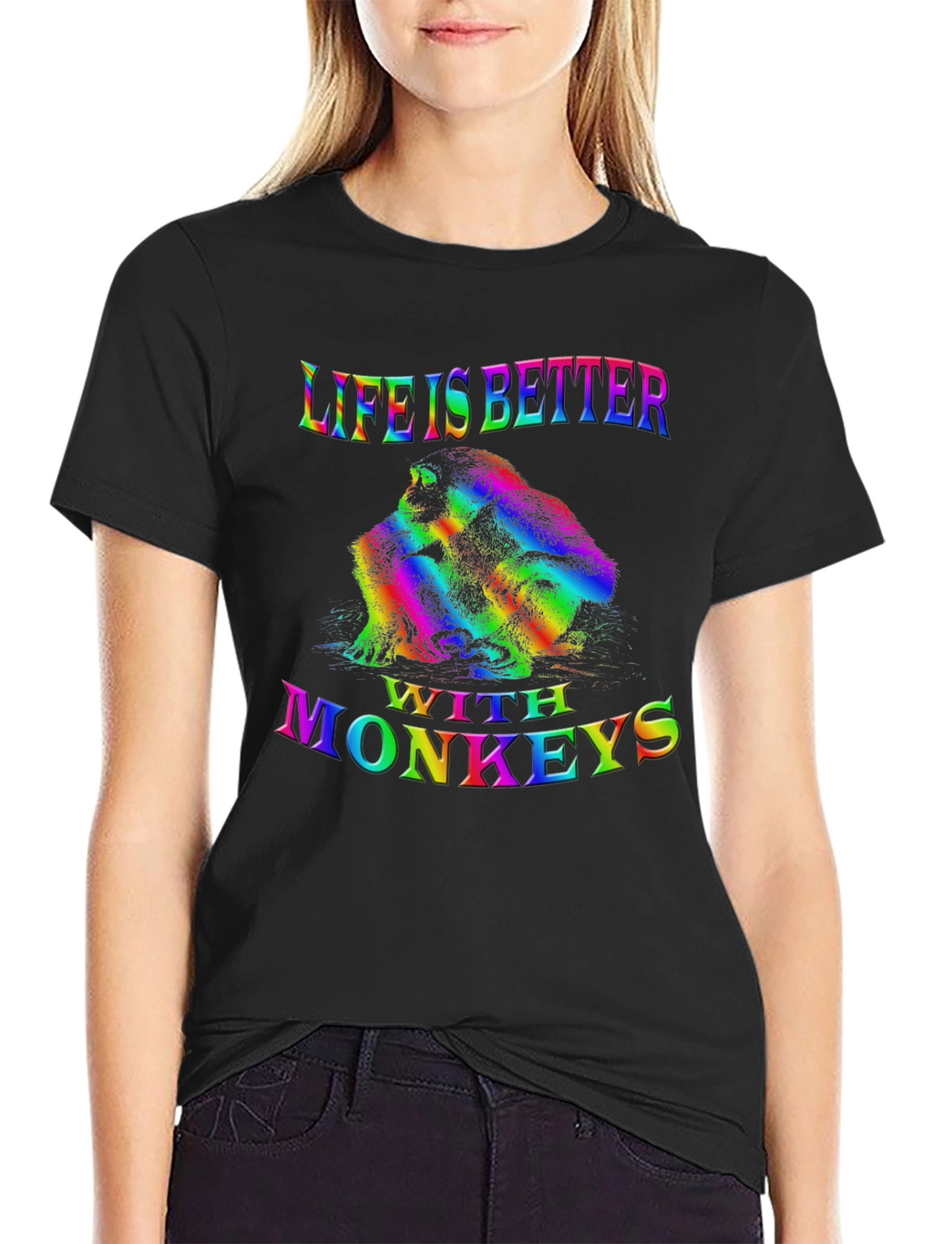 Life is Better with Monkeys Tee