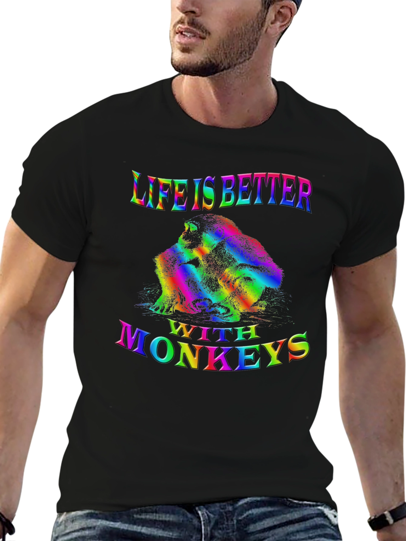 Life is Better with Monkeys Tee